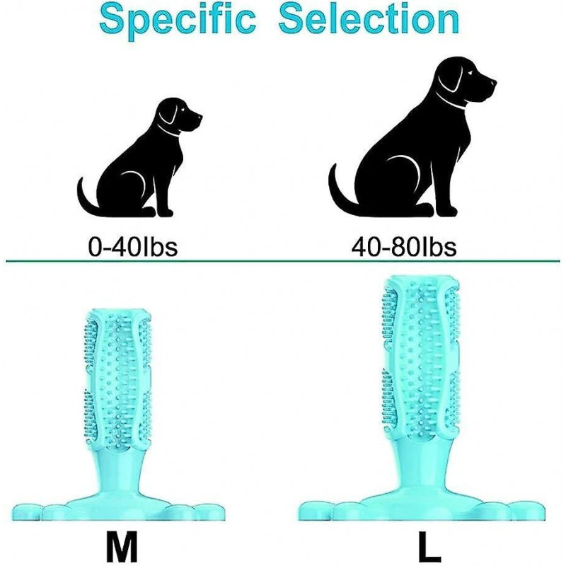 Dog Chew Rubber Toys Dog Toothbrush Teeth Cleaning Toy Dog Pet Toothbrushes Brushing Stick/d/large