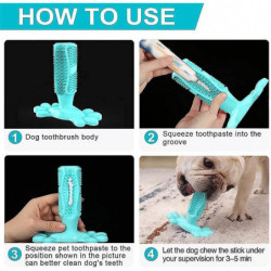 Dog Chew Rubber Toys Dog Toothbrush Teeth Cleaning Toy Dog Pet Toothbrushes Brushing Stick/d/large