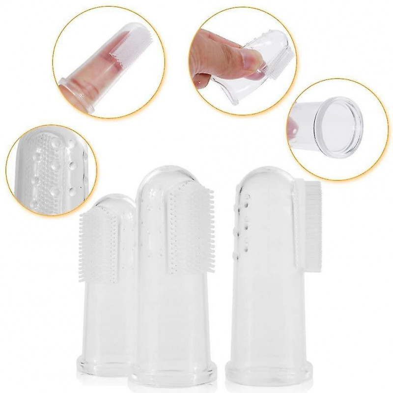 15pcs Dog Toothbrushes, Pet Finger Toothbrush Dental Hygiene Brushes For Dog And Cat