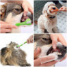 Brosse à dents pour chien, 8 Pcs Brosse à dents pour animaux de compagnie, doigt d’animal de compagnie, brosse à [...]