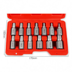 13 Pieces Bolt Extractor Kits Hex Head for Automobile Repair Car Maintenance 13 Pieces Bolt Extractor Kits Hex Head for Automobile Repair Car Maintenance