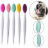 Dog Toothbrush,double Sided Dog Toothbrush Made Of Soft Silicone,soft Toothbrushes With Curved Long Handle,for [...]