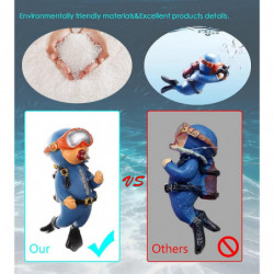 2-pack Fish Tank Decorations Cute Little Diver Ation Floating Aquarium Accessories Fish Playmate For Fish Tank [...]