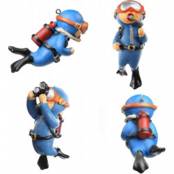 2-pack Fish Tank Decorations Cute Little Diver Ation Floating Aquarium Accessories Fish Playmate For Fish Tank [...]