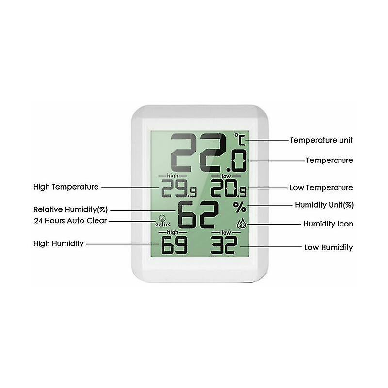 High Precision Indoor Electronic Digital Display Intelligent Temperature And Humidity Hygrometer