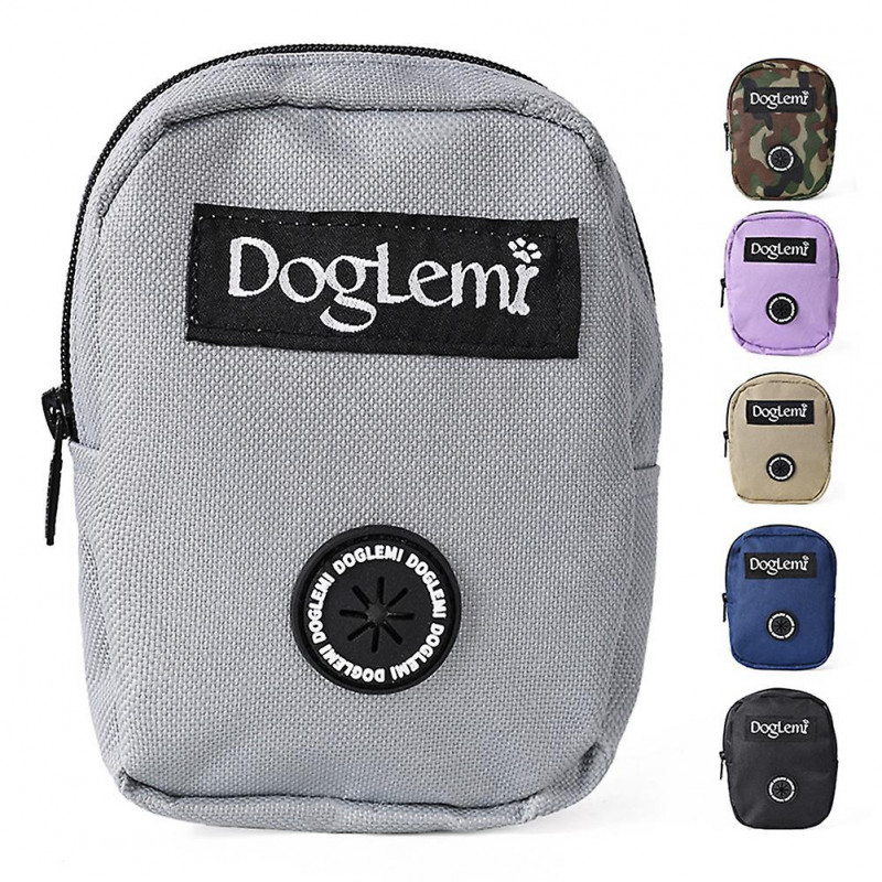 Dog Snack Pouch Built-in Dog Waste Bag Dispenser Portable Dog Training Bag