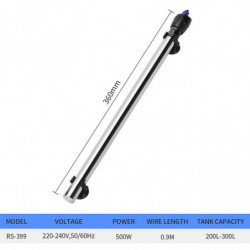 Aquarium Heating Rod Stainless Steel Aquarium Heating Rod Explosion-proof Thermostat Rod Turtle Tank Thermostat [...]