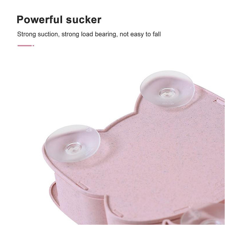 Cartoon Dog Suction Wall Toothbrush Toothpaste Shelf, Size:16x14x5cm