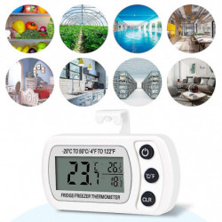 2pcs Digital Meter -20c To 50c,with Hook,lcd,maximum And Minimum Temperature Record (white)