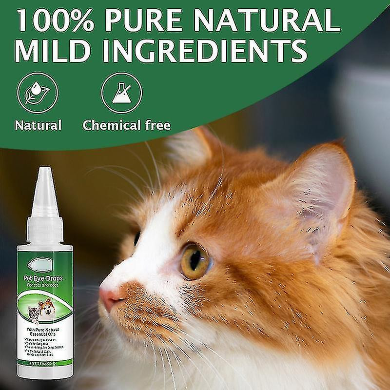 Dog Eye Drops For Pet Eye Wash, Relieve Pink Eye, Allergy, Eases Itching Dog Cat Conjunctivitis Eye Drops