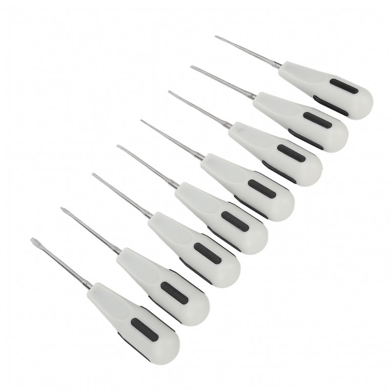 2 sets 8pcs Dental Elevator Stainless Steel Surgical Root Extraction Luxating Elevator Dental Supplies For Dentist
