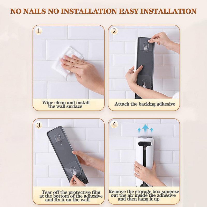 Culotte murale Boîte de rangement Multi-purpose Cuisine Épicerie Sacs Holder Distributeur de chaussettes / sacs [...]