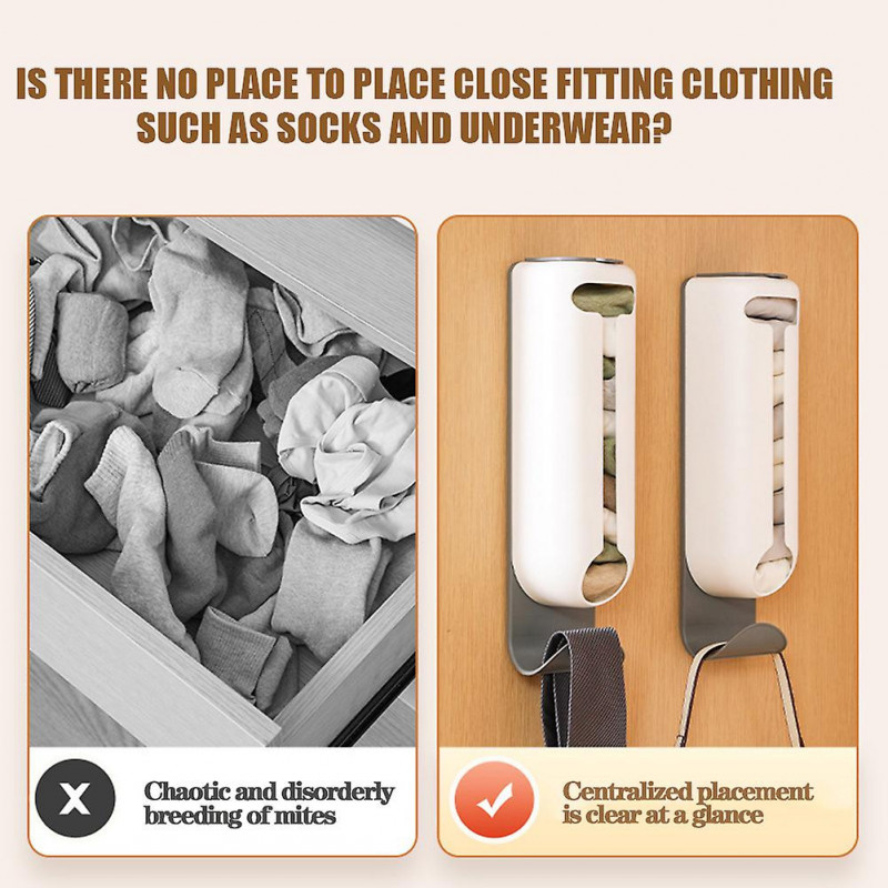 Culotte murale Boîte de rangement Multi-purpose Cuisine Épicerie Sacs Holder Distributeur de chaussettes / sacs [...]