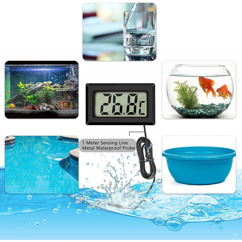 Mini Digital Lcd Thermometer Temperature With Temperature Probe Sensor Tester For Refrigerator Freezers Aquarium [...]