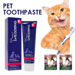 Yegbong Pet Oral Cleaning Paste For Cats And Dogs To Clean Oral Odor, Tartar And Stains, Whiten Teeth