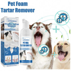 Yegbong Pet Tartar Remover, Yellow Teeth Bad Breath Cleaner, Remove Tartar, Teeth Scaling, Oral Foam Cleansing