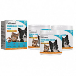 3pcs Yegbong Dog And Cat Teeth Cleaning Finger Cots Pet Teeth Cleaning Breath Freshening Remove Tartar Stone Oral Odor