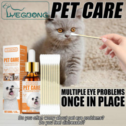 Pet Eye Wash Herbal Softle Cleansing Eyes Cat And Dog Universal Tear Stain Remover Eye Drops