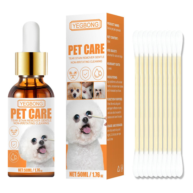 Pet Eye Wash Herbal Softle Cleansing Eyes Cat And Dog Universal Tear Stain Remover Eye Drops