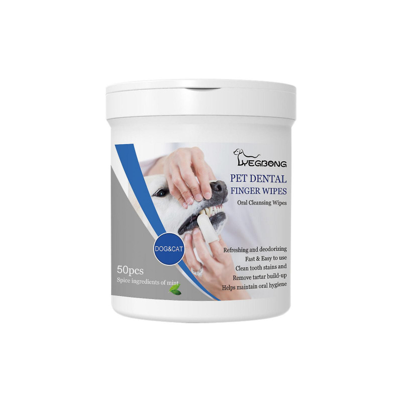 2pcs Yegbong Pet Dents Finger Wipes Dog Mauvaise haleine, Tartre Et Jaune Nettoyage Soins bucco-dentaires Doigts [...]