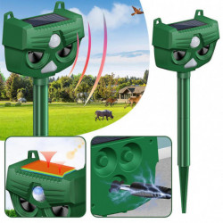 Outdoor Ultrasonic Cat Animal Deterrent Distance Adjustables Deterrent Tool for Patios Fences