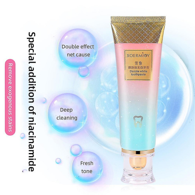 Blanchiment des dents Dentifrice éblouissant Blanc et mauvaise haleine Enlever les taches de plaque Hygiène [...]