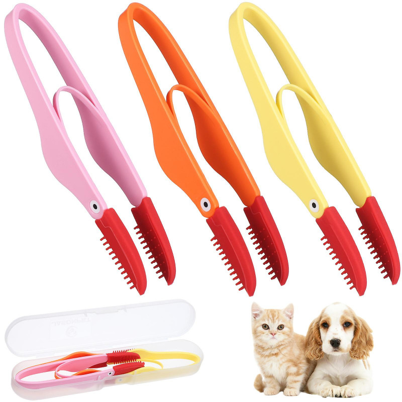 3 Pcs Pet Tear Marks Brushes Dog Eye Cleaner Dog Tear Stain Remover Dog Eye Comb Pet Bunny Rat Supplies