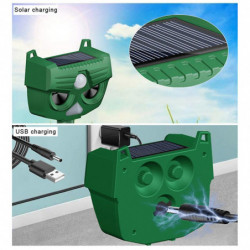 Outdoor Ultrasonic Cat Animal Deterrent Distance Adjustables Deterrent Tool for Patios Fences