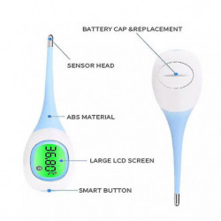 Vétérinaire Vétérinaire Haute Précision Numérique Celsius Thermomètre Pour Animal Animal Chien Thermomètre [...]