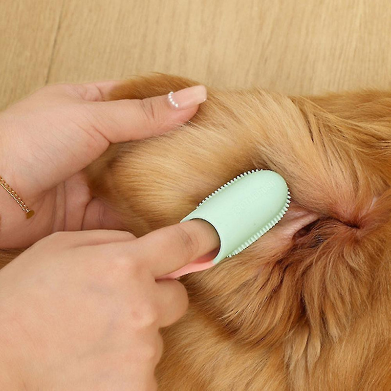 Handheld Finger Pet Toothbrush Anti-inflammatory Refreshing Oral Brush For Pet Dog Cat - Ya