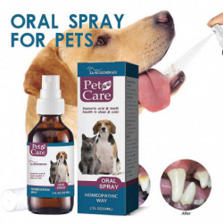 Pet Dental Spray For Dogs Teeth Freshed Breath Without Brushing 2fl.oz