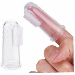 Brosse à dents pour bébé avec boîte enfants Dents propres Brosse en silicone souple