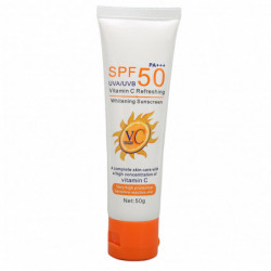 1.8 Oz Face Sunscreen Lotion SPF50PA+++ Moisturizing UV Protection Vitamin C Physical Sunscreen for Women Men