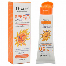 1.8 Oz Face Sunscreen Lotion SPF50PA+++ Moisturizing UV Protection Vitamin C Physical Sunscreen for Women Men