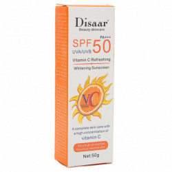 1.8 Oz Face Sunscreen Lotion SPF50PA+++ Moisturizing UV Protection Vitamin C Physical Sunscreen for Women Men