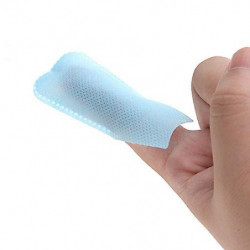 100pcs Teeth Whitening Textured Finger Teeth Wipes Brush Ups Dental Clean Pre/post Whitening For Tooth Cleaning