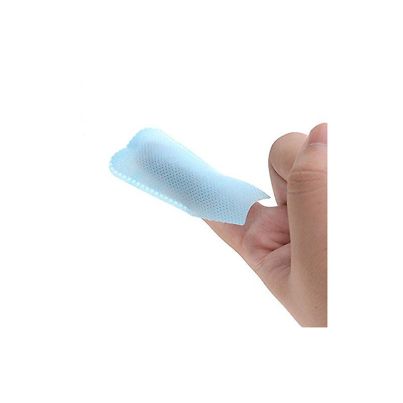 100pcs Teeth Whitening Textured Finger Teeth Wipes Brush Ups Dental Clean Pre/post Whitening For Tooth Cleaning