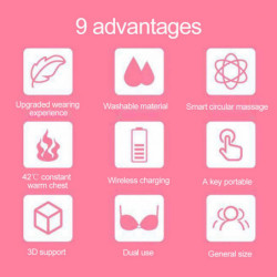 Electronic Breast Massager Enhancer Ghest Frequency Vibration Massager Bra Enlargement