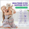 Nettoyant pour yeux de chien de chat Lingettes pour yeux d’animaux de compagnie Contrôle des taches de larmes [...]