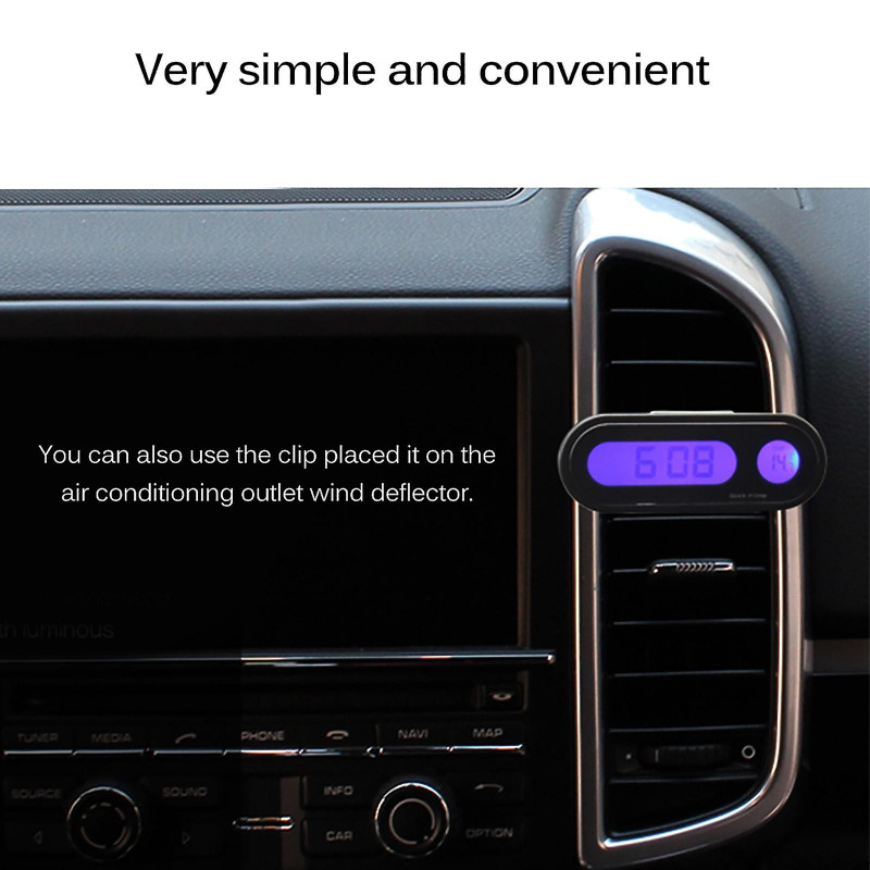 New Multifunction High-precision Clock Inside And Outside Car Temperature Battery Voltage Monitor Panel Meterclock [...]