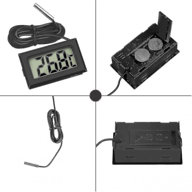 Mini Digital Lcd Thermometer Temperature With Temperature Probe Sen Ft