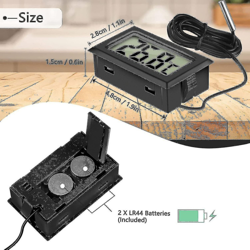 Mini Digital Lcd Thermometer Temperature With Temperature Probe Sen Ft