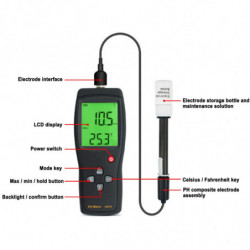 As218 ph quality detector meter water tester digital water quality monitor tester for pool drinking water [...]