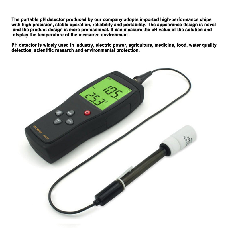 As218 ph quality detector meter water tester digital water quality monitor tester for pool drinking water [...]