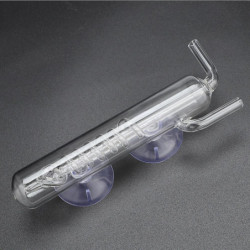 Aquarium CO2 Bubble Counter High Transparency Crystal Glass External Gauge for Fish Tanks