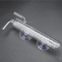 Aquarium CO2 Bubble Counter High Transparency Crystal Glass External Gauge for Fish Tanks