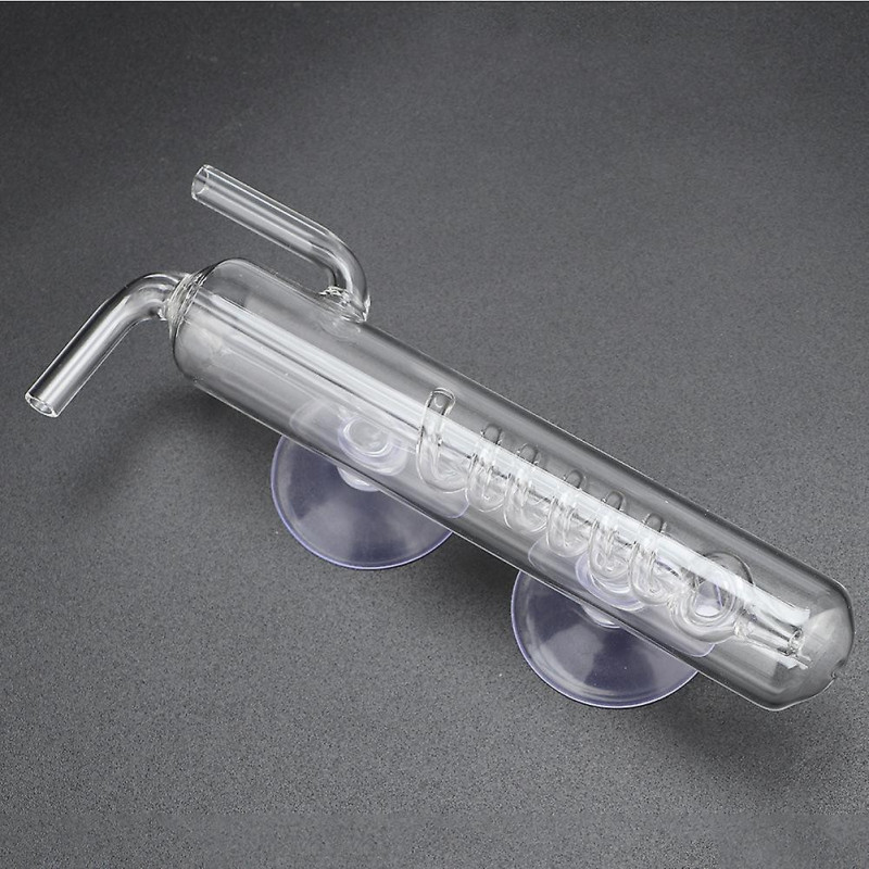 Aquarium CO2 Bubble Counter High Transparency Crystal Glass External Gauge for Fish Tanks