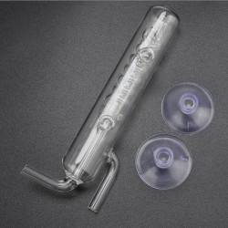 Aquarium CO2 Bubble Counter High Transparency Crystal Glass External Gauge for Fish Tanks