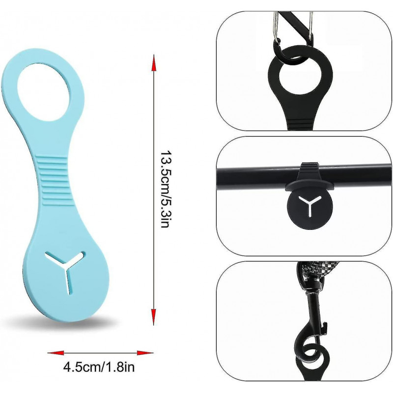 4pcs Dog Poop Bag Holder, Dog Leash Waste Bag Holder Silicone Dog Poop Bag Dispenser For Dog Walking Bike [...]