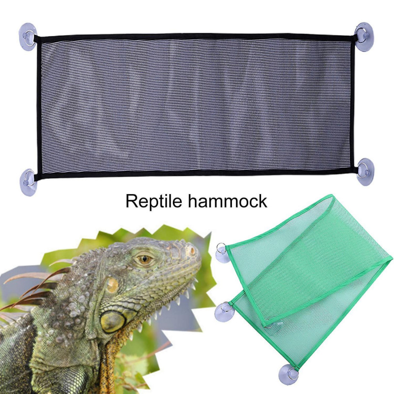Lizard Hammock Firm Suction Cup Breathable Comfortable Small Pet Reptile Hanging Mesh Bed Cage